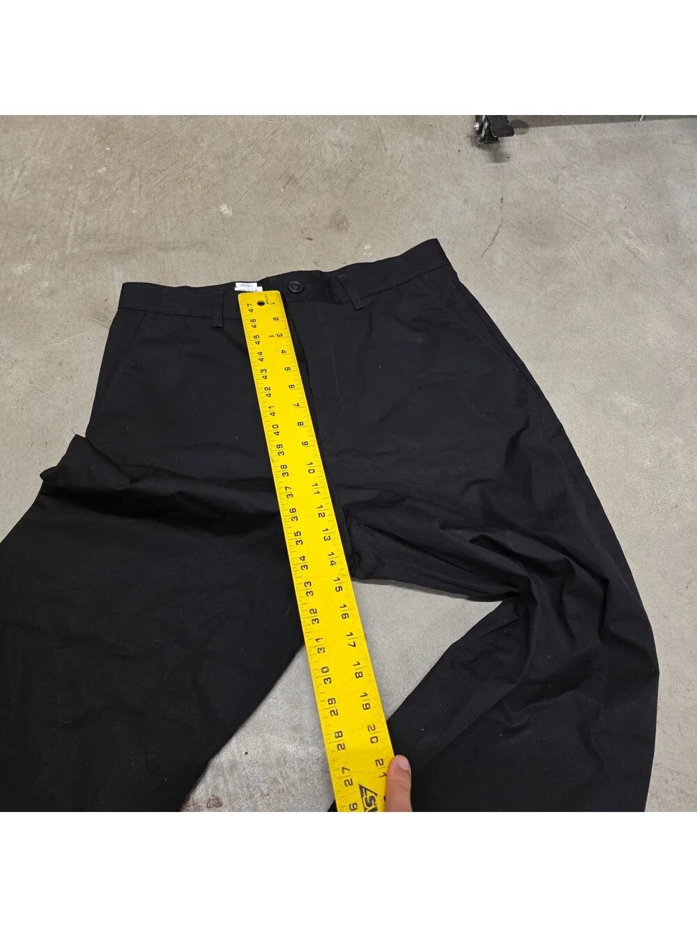 Filippa K Mens High Rise Flat Front Wide Leg Dress Pants Black Size 48EU   30x31